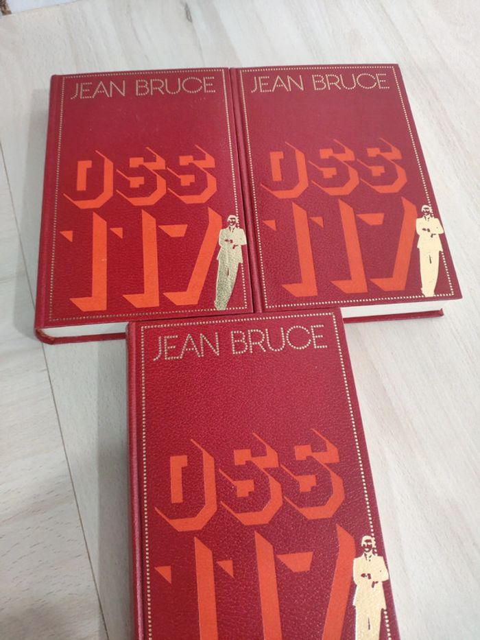 Lot 3 livres Oss 117 Jean Bruce ici trahison travail sans filet n'est pas mort s'en occupe - photo numéro 6