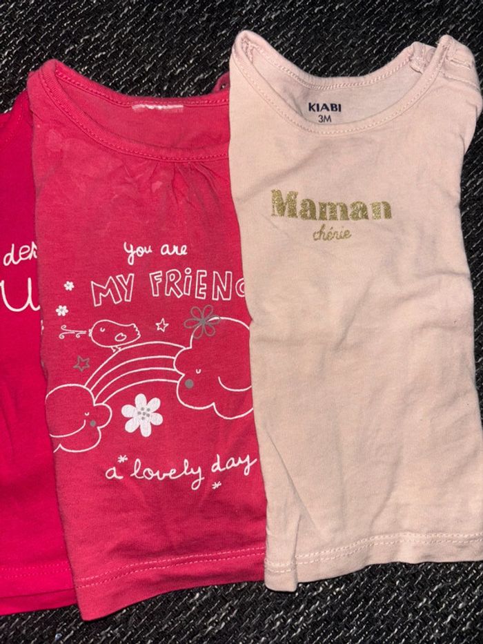 Lot de 4 tee shirts manches longues - photo numéro 3