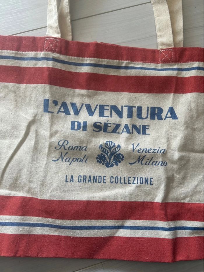 Tote bag Sézane l’avventura rouge - photo numéro 2