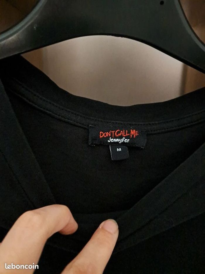 T-shirt noir don't call me jennyfer taille 36 - photo numéro 3