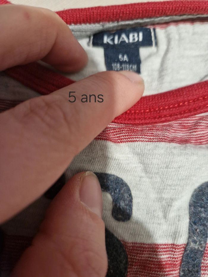 Tee shirt à longue manche 5 ans - photo numéro 3