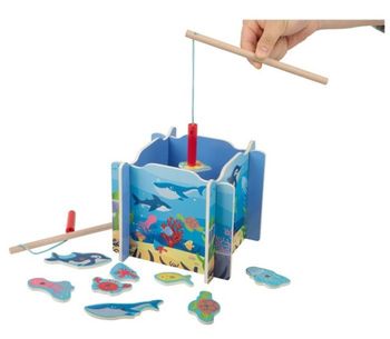 Jeu en bois pour enfant Jeu de pêche à la ligne