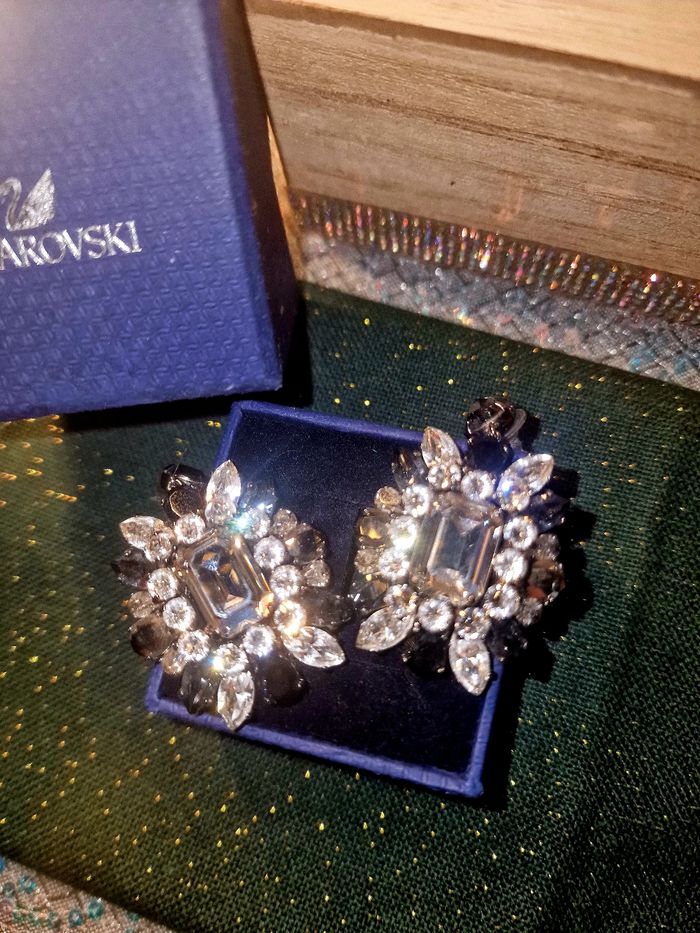Magnifique boucles d’oreilles Swarovski Authentique - photo numéro 2
