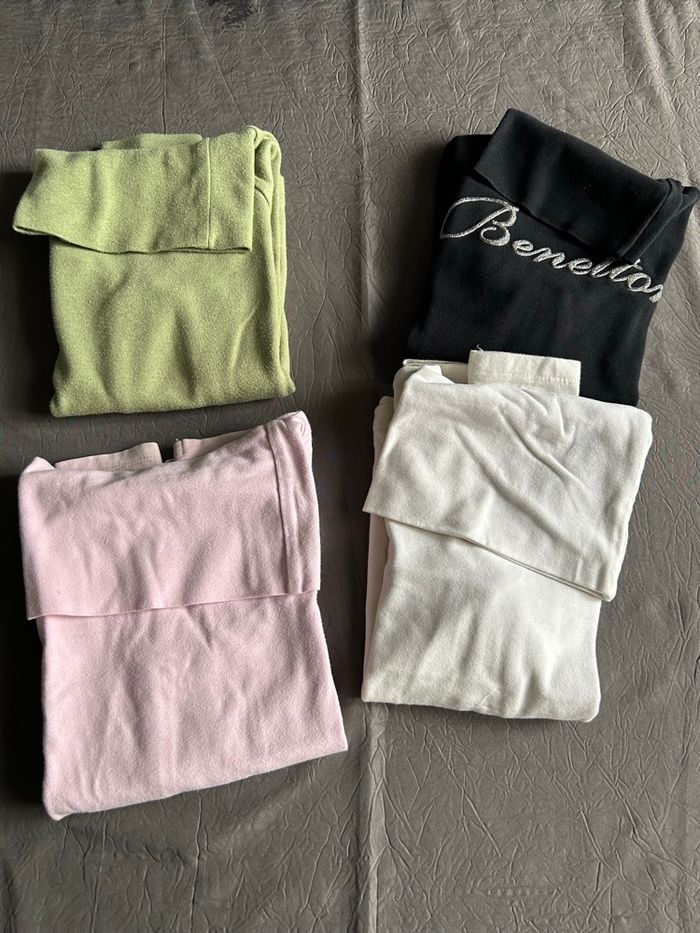 Lot de 4 sous-pulls fille