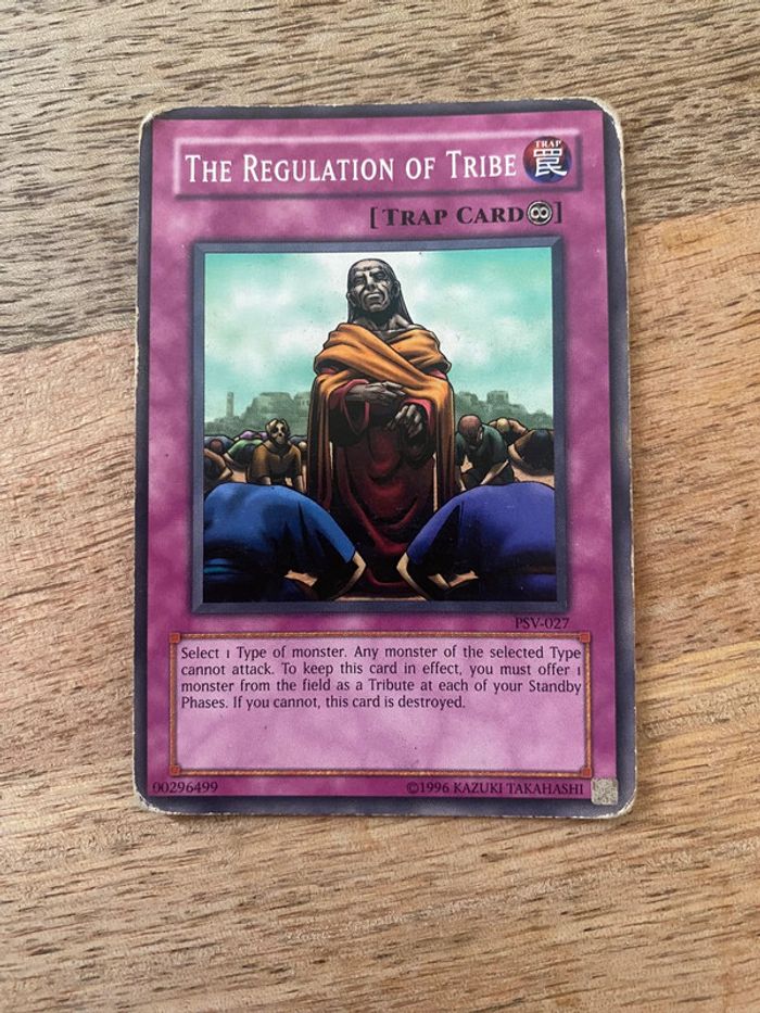 Carte Yu-Gi-Oh! The regulation of tribe PSV-027 1996