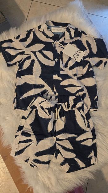 NEUFS (non portés) 🏷💙😍🥰superbe ensemble chemise et short 4 ans garçon 😍🥰💙