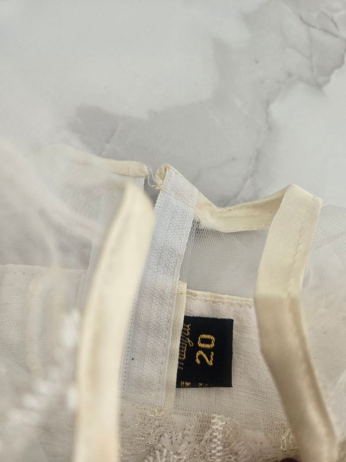 Robe de cérémonie soirée anniversaire mariage 2ans fille neuf tulle  fleur - photo numéro 2