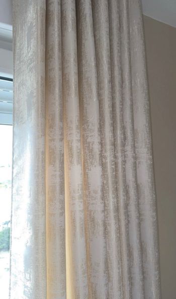 Rideau Zara Home beige reflet crème