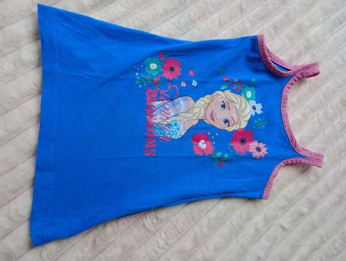 Robe bleue Elsa 3 ans - photo numéro 7