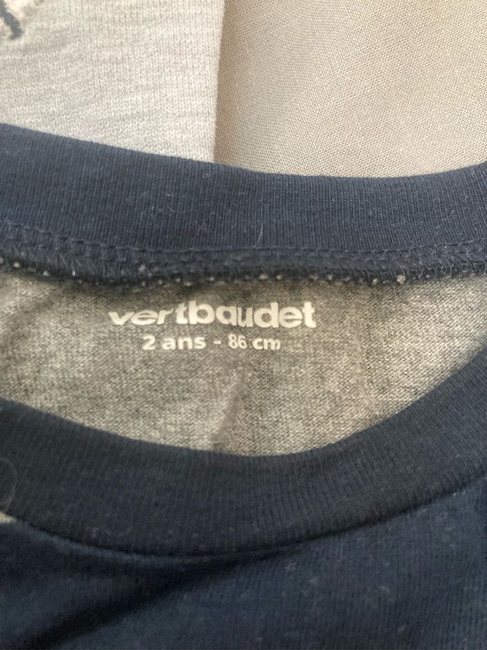 2 t-shirt manches longues vertbaudet - photo numéro 2