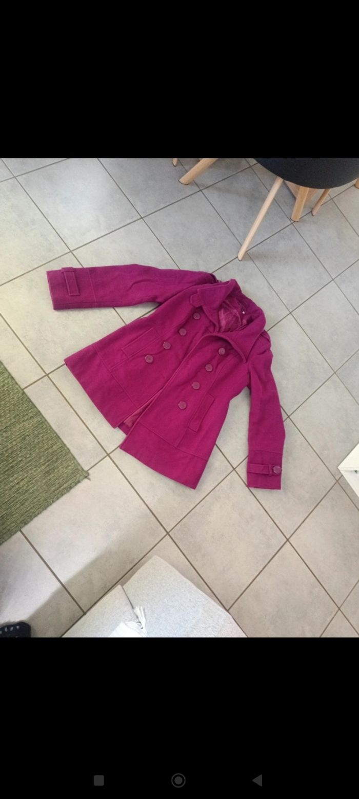 Manteau prune T38 - photo numéro 3