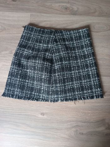 Jupe motif écossais noir