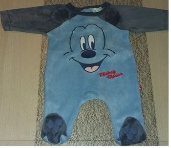 Pyjama en velours disney mickey 1 mois