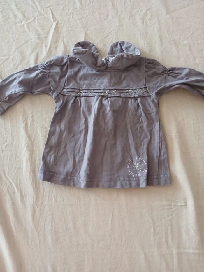 Tee-shirt manches longues 3 mois - photo numéro 2