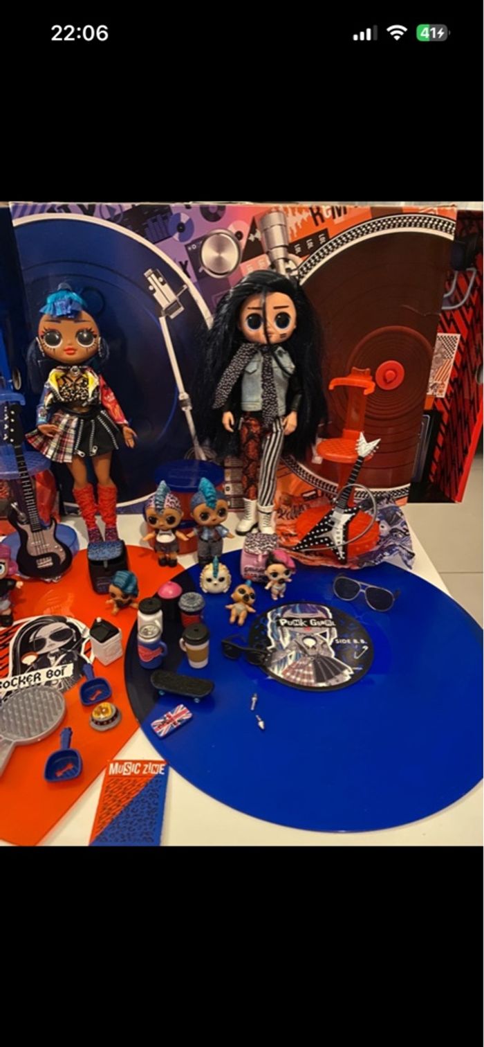 LOL Surprise OMG Remix Mannequin Doll - Collectible - Fashion Clothing & Accessories - Rocker Boi & Punk Grrl - 2 Packs - photo numéro 3