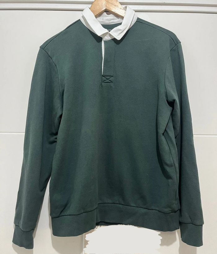Polo vert manches longues - Taille M - Devred