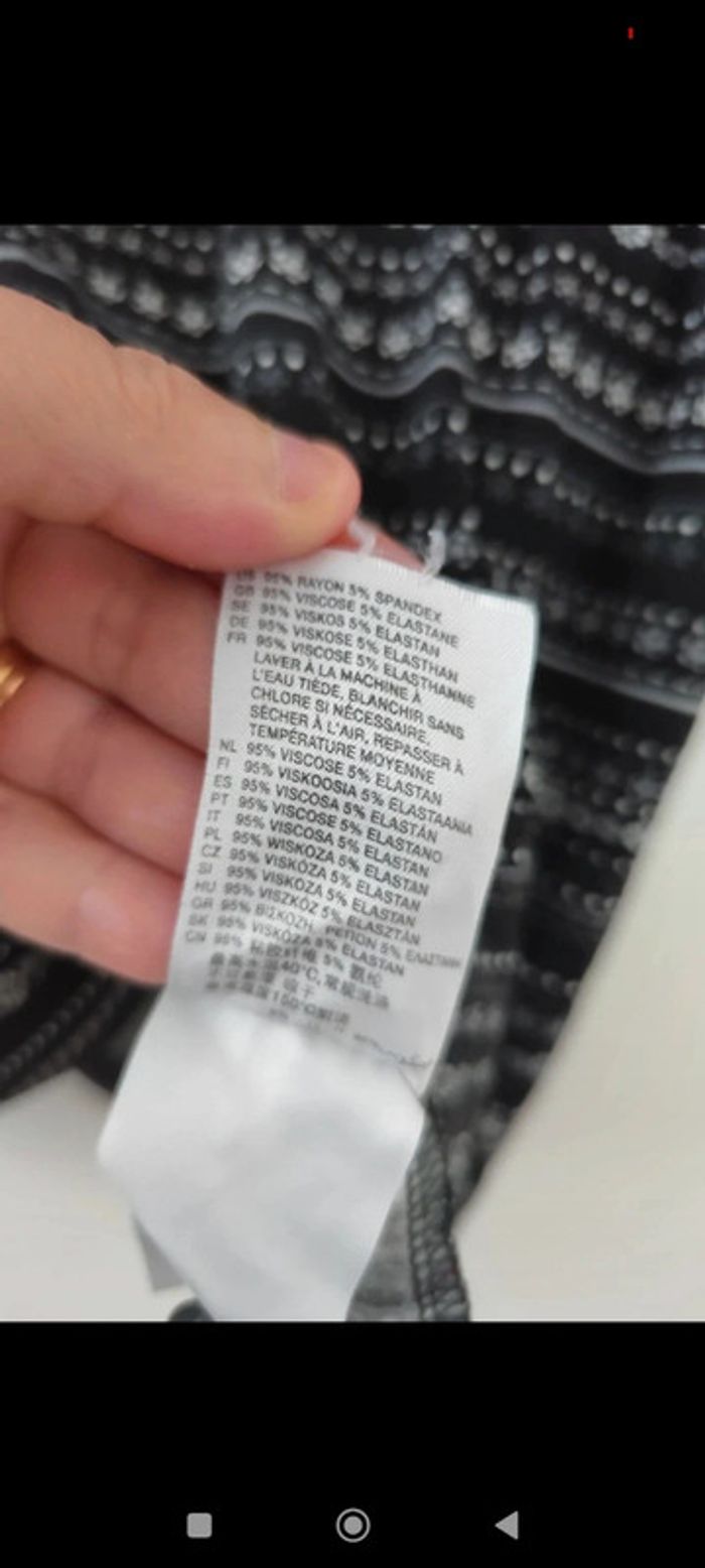 Blouse fluide noire à fleurs taille S H&M - photo numéro 6