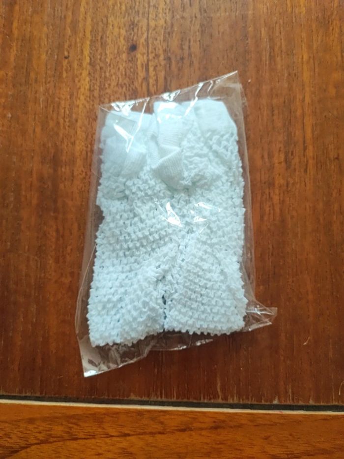 Gants résille blancs – Femme – 10x26 cm – Accessoire mode soirée/déguisement - photo numéro 4