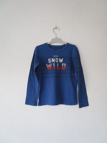 T-shirt bleu roi IKKS 6 ans TBE