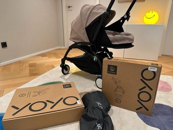 Poussette Babyzen YoYo 3 Stokke couleur Taupe Neuve emballée + Accessoires, Nacelle/ Maxi Cosy