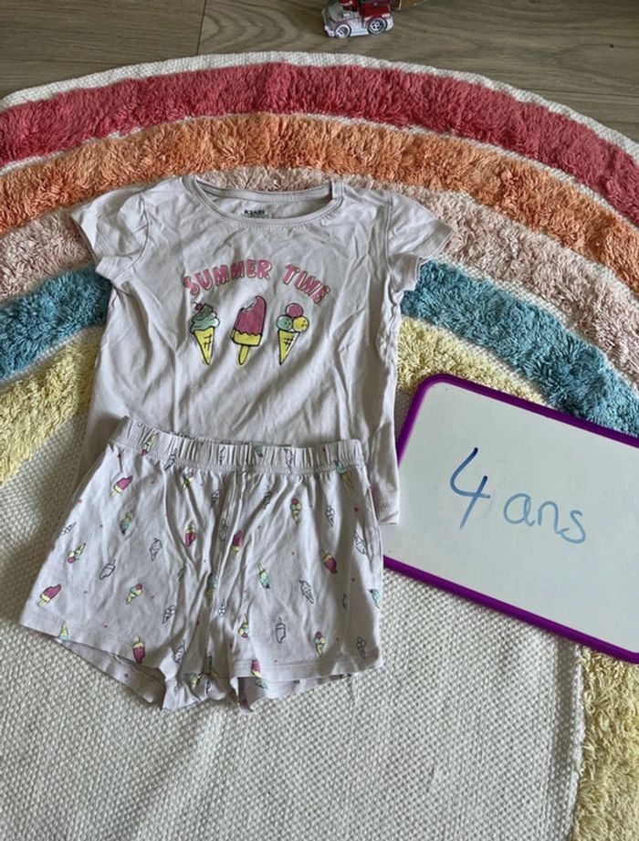 Pyjama glaces fille été