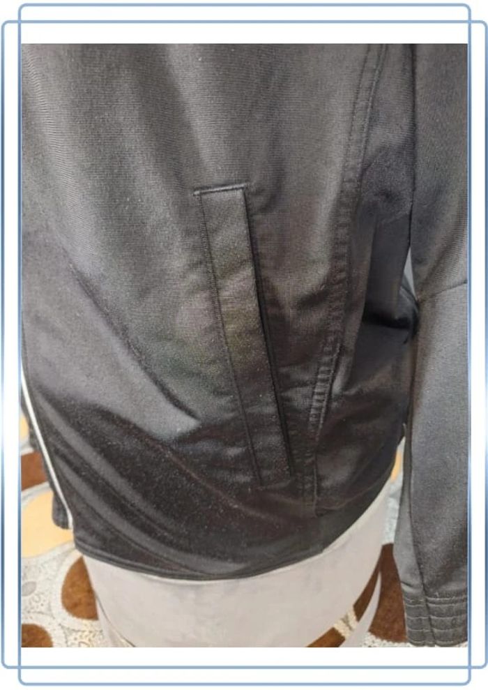 veste légère / Track jacket puma vintage/ homme noir et blanc - taille L - floqué (396) - photo numéro 6