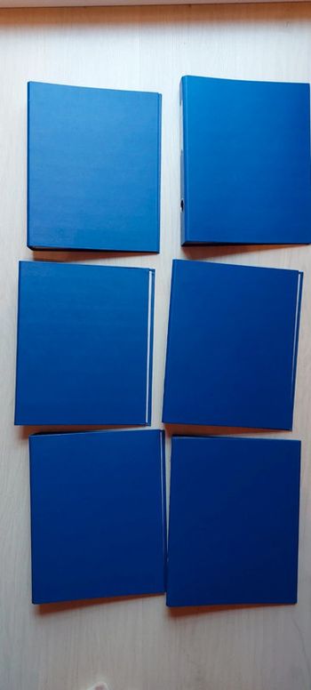 Papeterie / Lot 6 classeurs bleus Exacompta