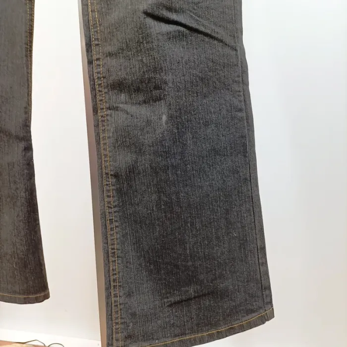 Jean noir Bubu Jeans brodé – Taille 40 A721 - photo numéro 12