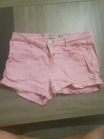 Short jean rose