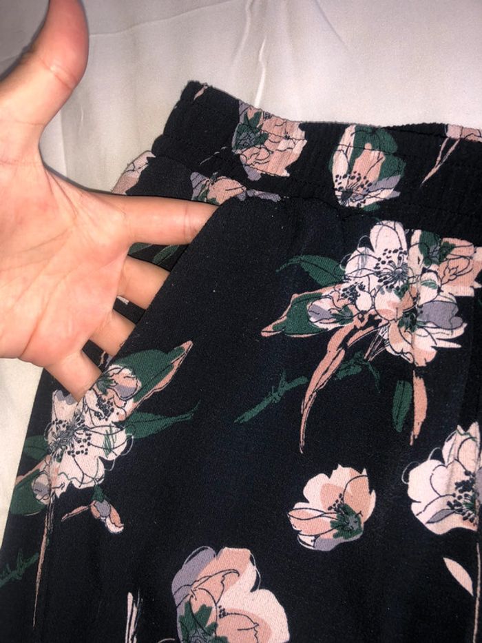 Pantalon fluide motif fleuri - photo numéro 5