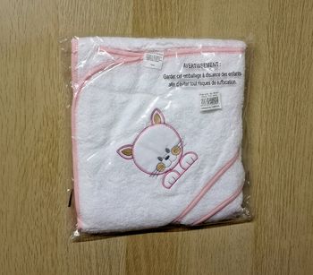 Sortie de bain bébé cape de bain serviette bebe cadeau naissance