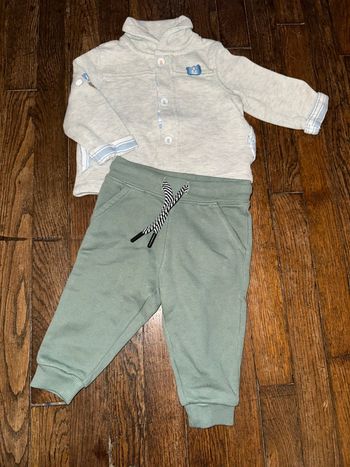 Gilet sergent major et bas Bout’chou  6 mois