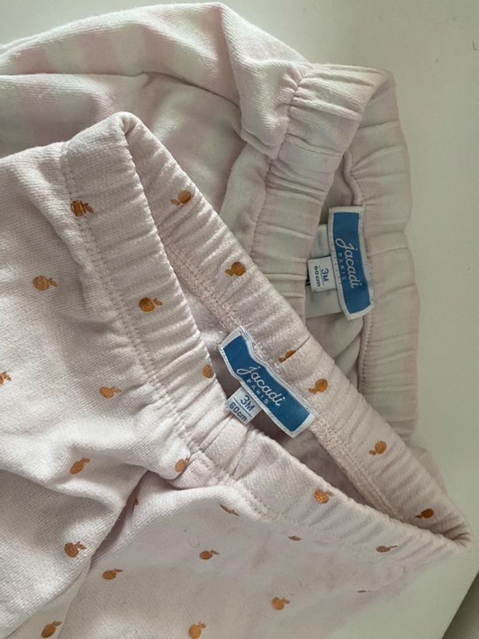 Lot de 2 bas bébé fille 3M Jacadi - photo numéro 2