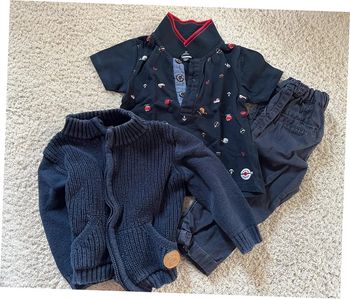 Ensemble gilet polo pantalon 12 mois