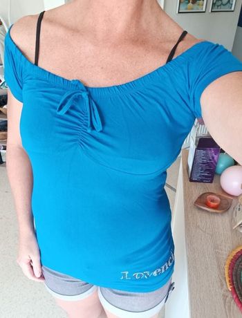 🇷🇪Débardeur lovenci bleu M île de la Reunion