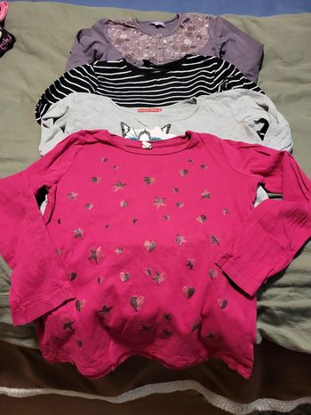 Lot 4 t-shirts longues manches