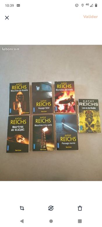 7 livres thrillers de Kathy Reich s