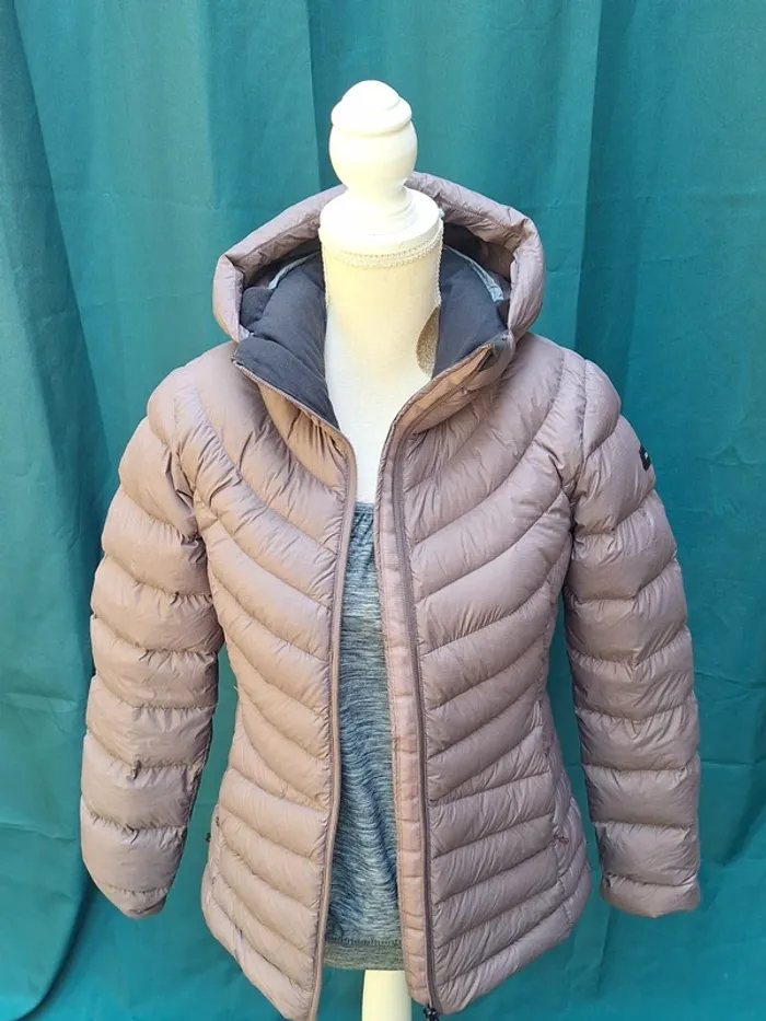 Doudoune à capuche en duvet de trek montagne MT500 -10 °C Femme forclaz S EUR - photo numéro 15