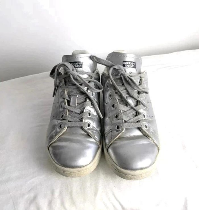 Baskets Adidas Stan Smith Silver - taille 36 - photo numéro 4