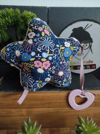 Doudou Knuffel Coussin Étoile Anneau Dentition Plat Mouchoir  #geektradedoudou