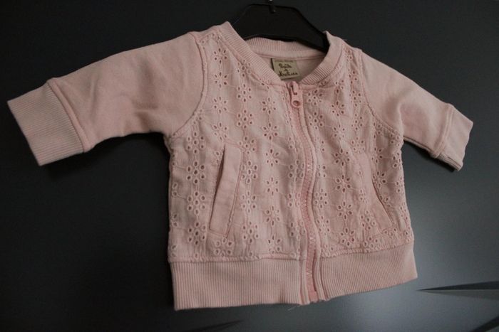 Veste zippée taille 3 mois 60 cm - photo numéro 4