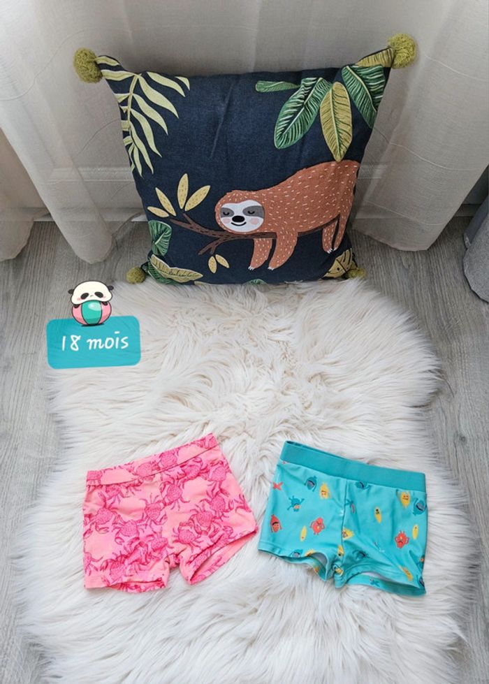 Boy: 2 boxers de bain 18 mois