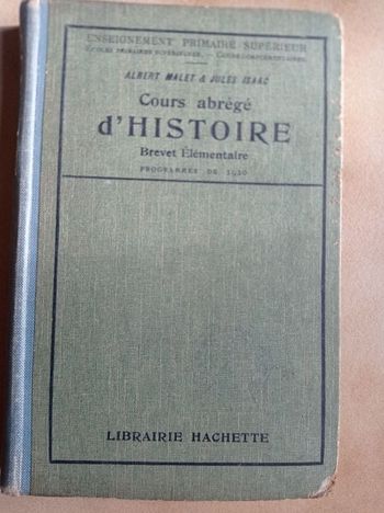 Cours Abrégé D'histoire Brevet Élémentaires - Programme De 1920