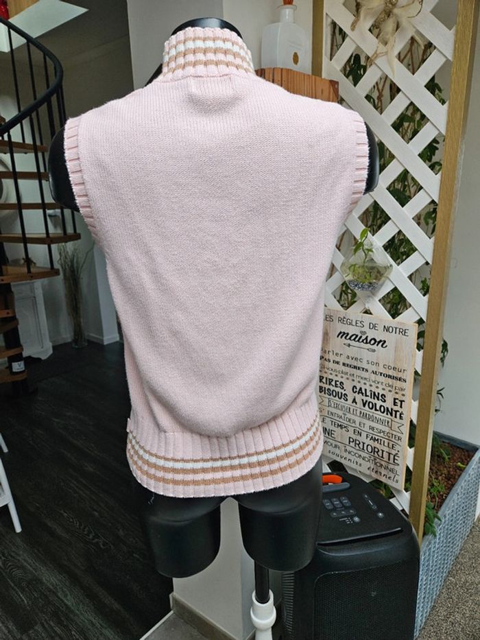 Esprit pull rose sans manches taille XL - photo numéro 3