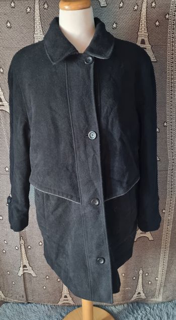 Caban noir à boutons taille 46
