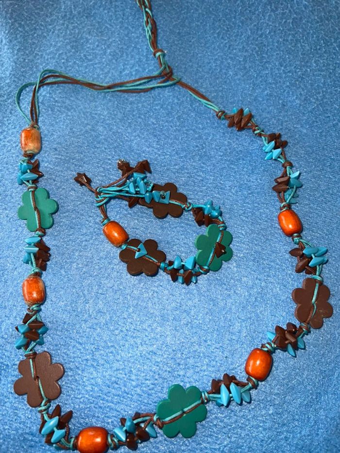 Collier + bracelet fantaisie bijoux