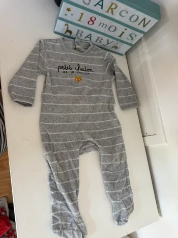 Pyjama velours 18 mois