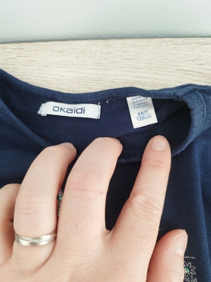 Tee-shirt manches longues fille 8 ans - photo numéro 3