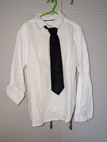 Chemise blanche Orchestra avec cravate amovible - 10 ans (140 cm)