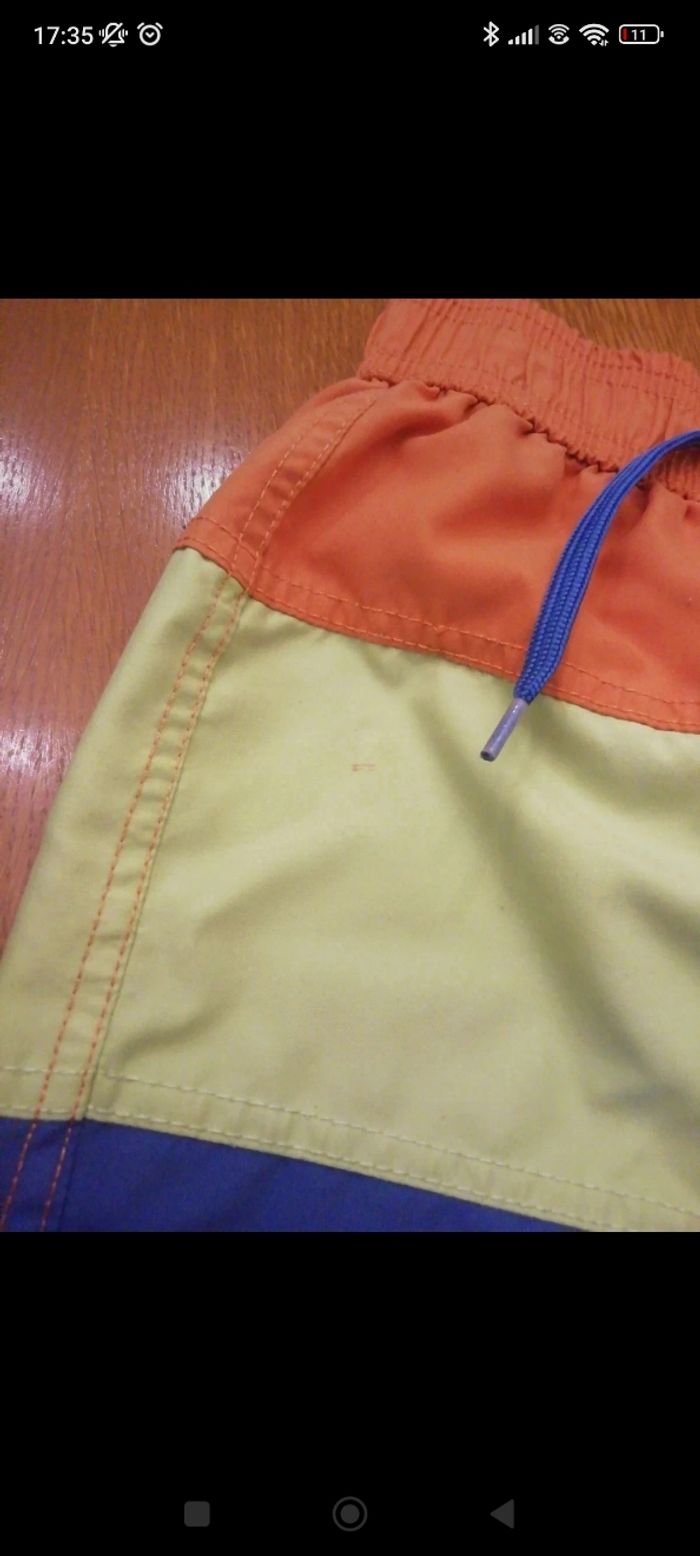 Short de bain tricolore garçon 8 ans - photo numéro 2